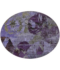 Addison Chantille ACN555 Purple 8 ft. x 8 ft. Round Rug