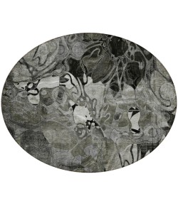 Addison Chantille ACN558 Gray 8 ft. x 8 ft. Round Rug