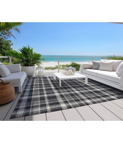 ADDISON ACN563 Rug Chantille ACN563 Black 5' x 7'6" Rug