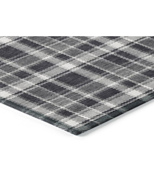 ADDISON ACN563 Rug Chantille ACN563 Black 5' x 7'6" Rug