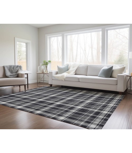 ADDISON ACN563 Rug Chantille ACN563 Black 5' x 7'6" Rug