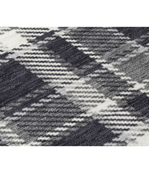 ADDISON ACN563 Rug Chantille ACN563 Black 5' x 7'6" Rug