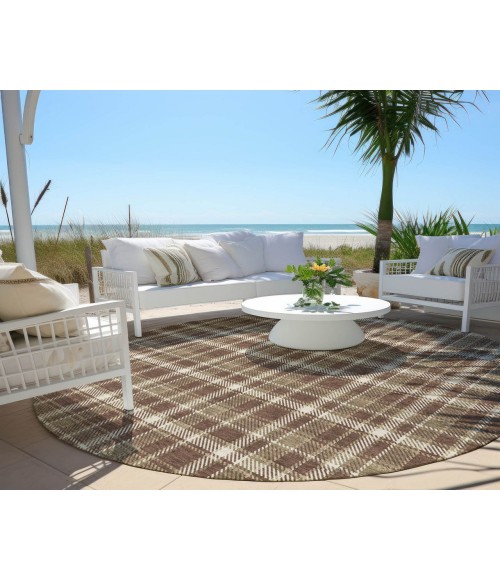 ADDISON ACN563 Rug Chantille ACN563 Chocolate 8' x 8' Rug