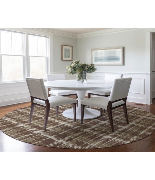 ADDISON ACN563 Rug Chantille ACN563 Chocolate 8' x 8' Rug
