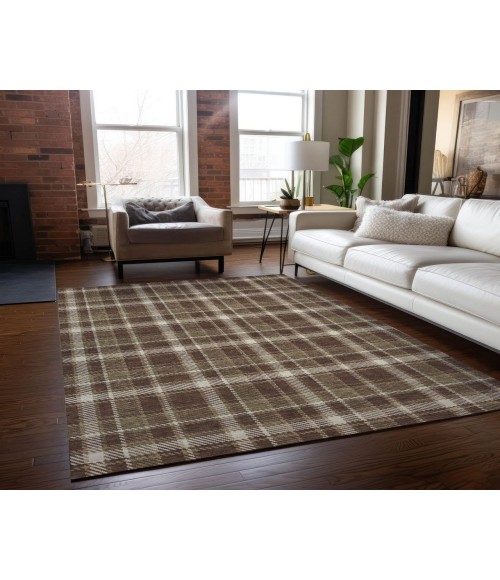 ADDISON ACN563 Rug Chantille ACN563 Chocolate 5' x 7'6" Rug