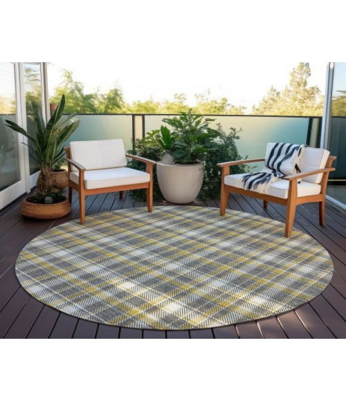 ADDISON ACN563 Rug Chantille ACN563 Gray 8' x 8' Rug