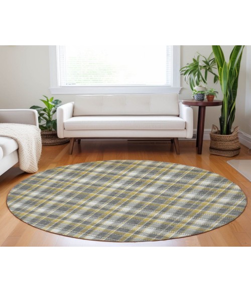 ADDISON ACN563 Rug Chantille ACN563 Gray 8' x 8' Rug