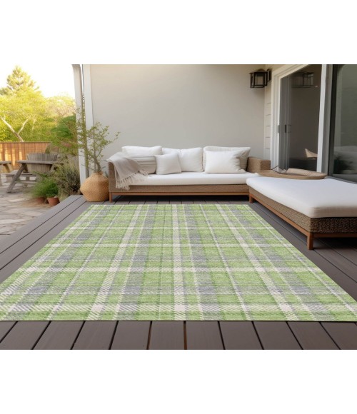 ADDISON ACN563 Rug Chantille ACN563 Green 5' x 7'6" Rug