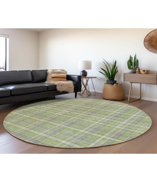 ADDISON ACN563 Rug Chantille ACN563 Green 8' x 8' Rug