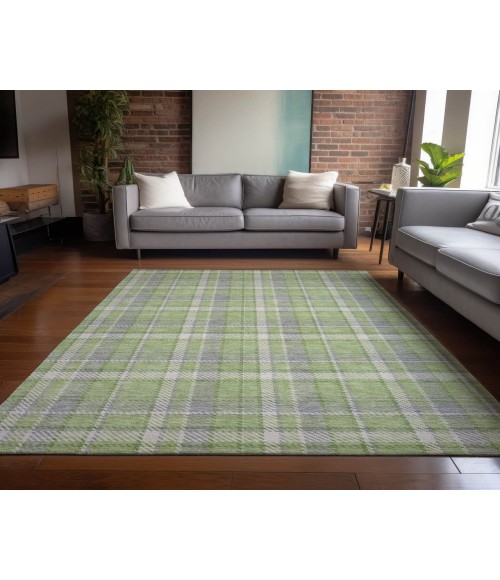 ADDISON ACN563 Rug Chantille ACN563 Green 5' x 7'6" Rug