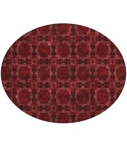 Addison Chantille ACN564 Burgundy 8 ft. x 8 ft. Round Rug