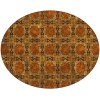 Addison Chantille ACN564 Paprika 8 ft. x 8 ft. Round Rug
