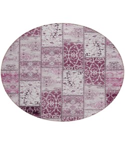 Addison Chantille ACN566 Burgundy 8 ft. x 8 ft. Round Rug