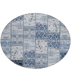 Addison Chantille ACN566 Denim 8 ft. x 8 ft. Round Rug