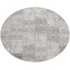 Addison Chantille ACN566 Taupe 8 ft. x 8 ft. Round Rug