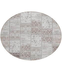 Addison Chantille ACN566 Taupe 8 ft. x 8 ft. Round Rug