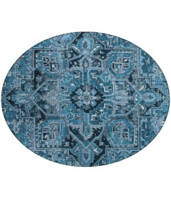 Addison Chantille ACN570 Blue 8 ft. x 8 ft. Round Rug