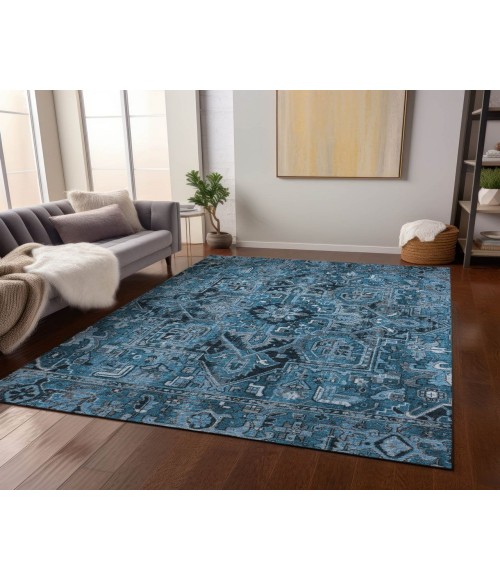 Chantille ACN570 Blue 5' x 7'6" Rug