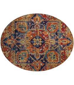 Addison Chantille ACN570 Paprika 8 ft. x 8 ft. Round Rug