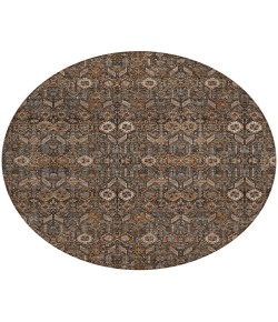 Addison Chantille ACN574 Chocolate 8 ft. x 8 ft. Round Rug