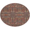 Addison Chantille ACN574 Red 8 ft. x 8 ft. Round Rug