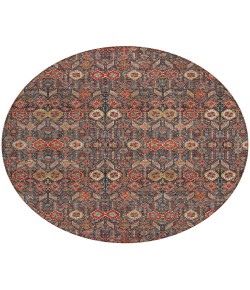 Addison Chantille ACN574 Red 8 ft. x 8 ft. Round Rug