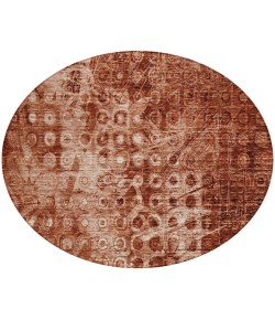 Addison Chantille ACN577 Paprika 8 ft. x 8 ft. Round Rug