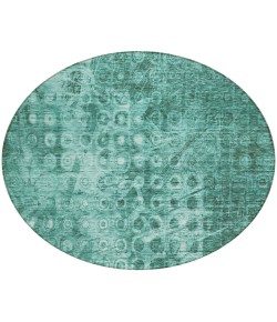 Addison Chantille ACN577 Teal 8 ft. x 8 ft. Round Rug