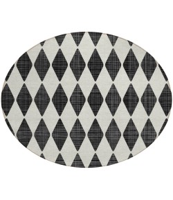 Addison Chantille ACN578 Black 8 ft. x 8 ft. Round Rug