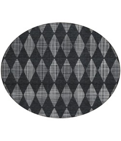 Addison Chantille ACN578 Charcoal 8 ft. x 8 ft. Round Rug