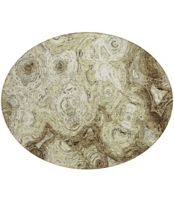 Addison Chantille ACN579 Beige 8 ft. x 8 ft. Round Rug