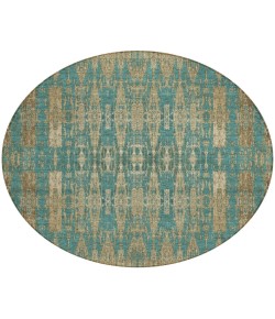 Addison Chantille ACN580 Teal 8 ft. x 8 ft. Round Rug