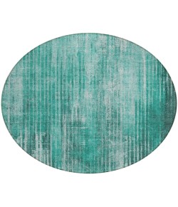 Addison Chantille ACN582 Teal 8 ft. x 8 ft. Round Rug
