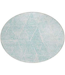 Addison Chantille ACN591 Aqua 8 ft. x 8 ft. Round Rug