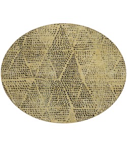 Addison Chantille ACN591 Gold 8 ft. x 8 ft. Round Rug
