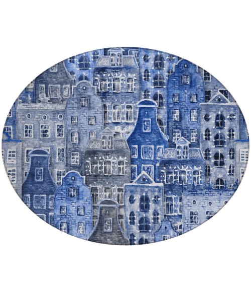 Chantille ACN600 Blue 8' x 8' Rug