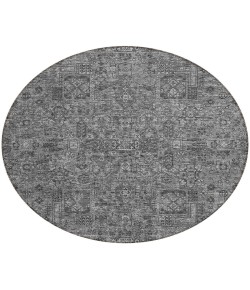 Addison Chantille ACN611 Charcoal 8 ft. x 8 ft. Round Rug
