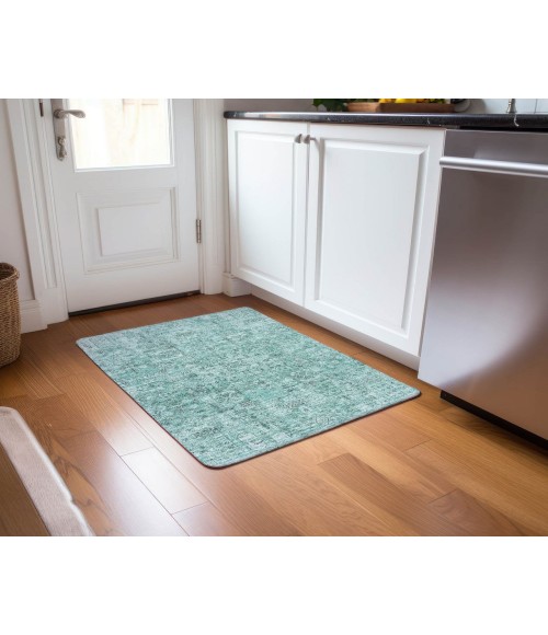 Chantille ACN611 Teal 1'8" x 2'6" Rug