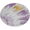 Addison Chantille ACN614 Purple 8 ft. x 8 ft. Round Rug