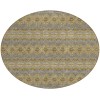 Addison Chantille ACN615 Gold 8 ft. x 8 ft. Round Rug Addison Chantille ACN615 Gold 8 ft. x 8 ft. Round Rug