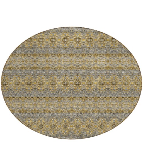 ADDISON ACN615 Rug Chantille ACN615 Gold 8' x 8' Rug
