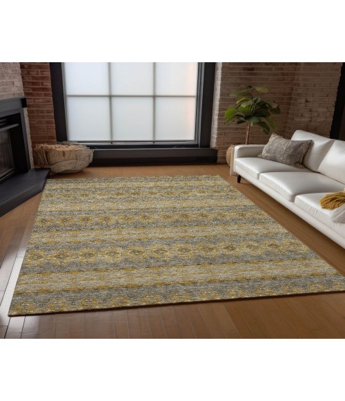 ADDISON ACN615 Rug Chantille ACN615 Gold 3' x 5' Rug
