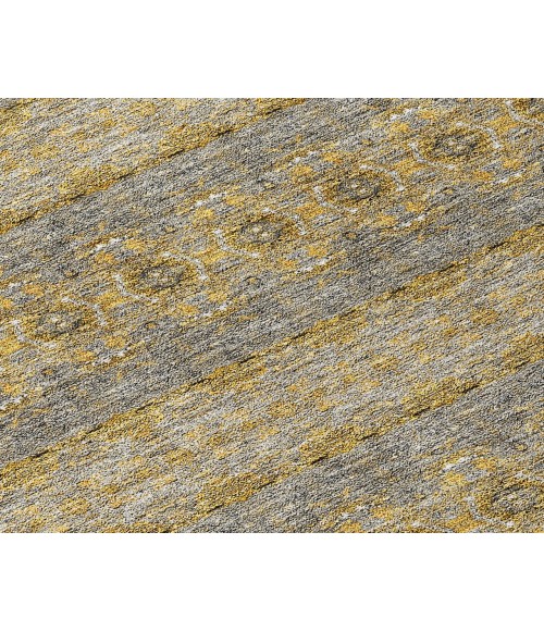 ADDISON ACN615 Rug Chantille ACN615 Gold 3' x 5' Rug