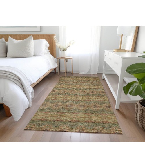 ADDISON ACN615 Rug Chantille ACN615 Green 2'3" x 7'6" Rug