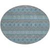 Addison Chantille ACN615 Teal 8 ft. x 8 ft. Round Rug Addison Chantille ACN615 Teal 8 ft. x 8 ft. Round Rug