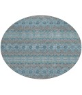 ADDISON ACN615 Rug Chantille ACN615 Teal 8' x 8' Rug