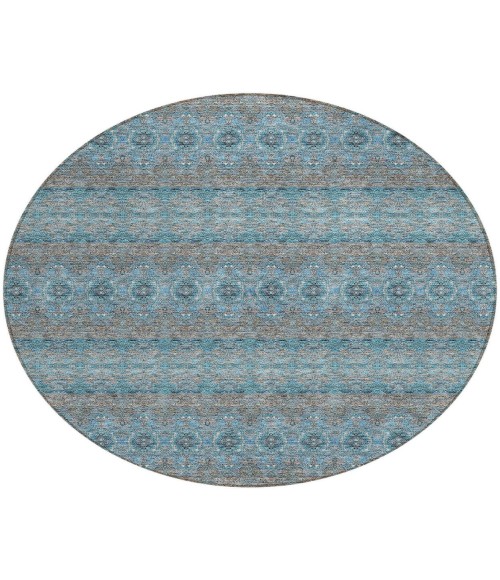 ADDISON ACN615 Rug Chantille ACN615 Teal 8' x 8' Rug