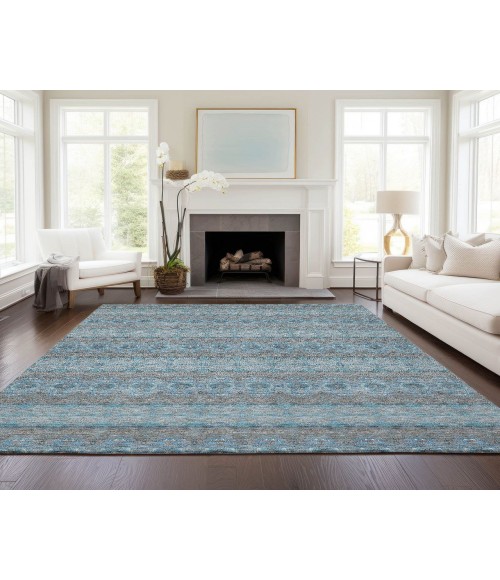 ADDISON ACN615 Rug Chantille ACN615 Teal 3' x 5' Rug