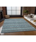 ADDISON ACN615 Rug Chantille ACN615 Teal 3' x 5' Rug