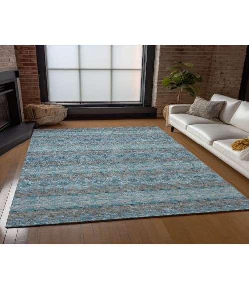 ADDISON ACN615 Rug Chantille ACN615 Teal 3' x 5' Rug